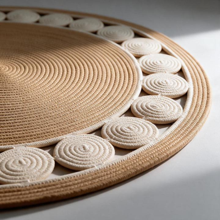 Oasis Circle Rug close-up detail