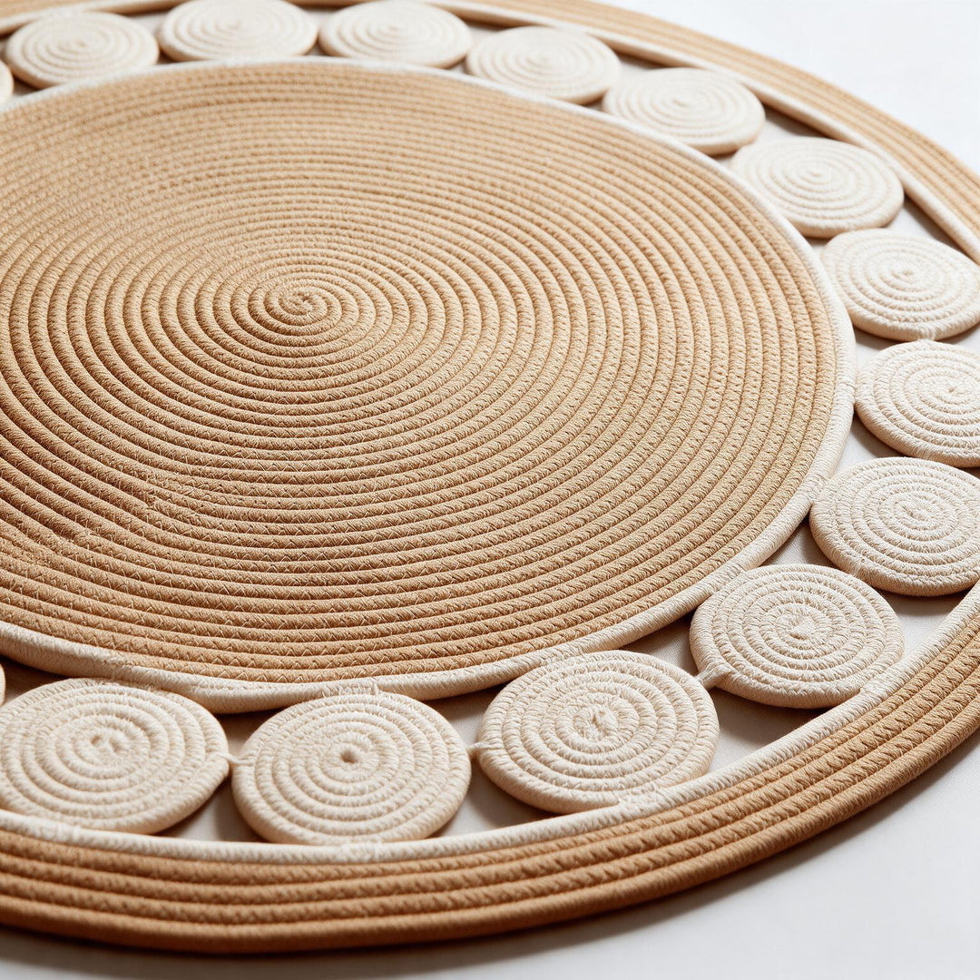 Oasis Circle Rug close-up detail