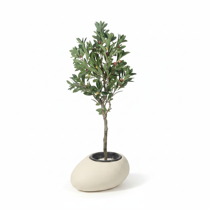 Artificial cherry tree full product shot on clean white studio background