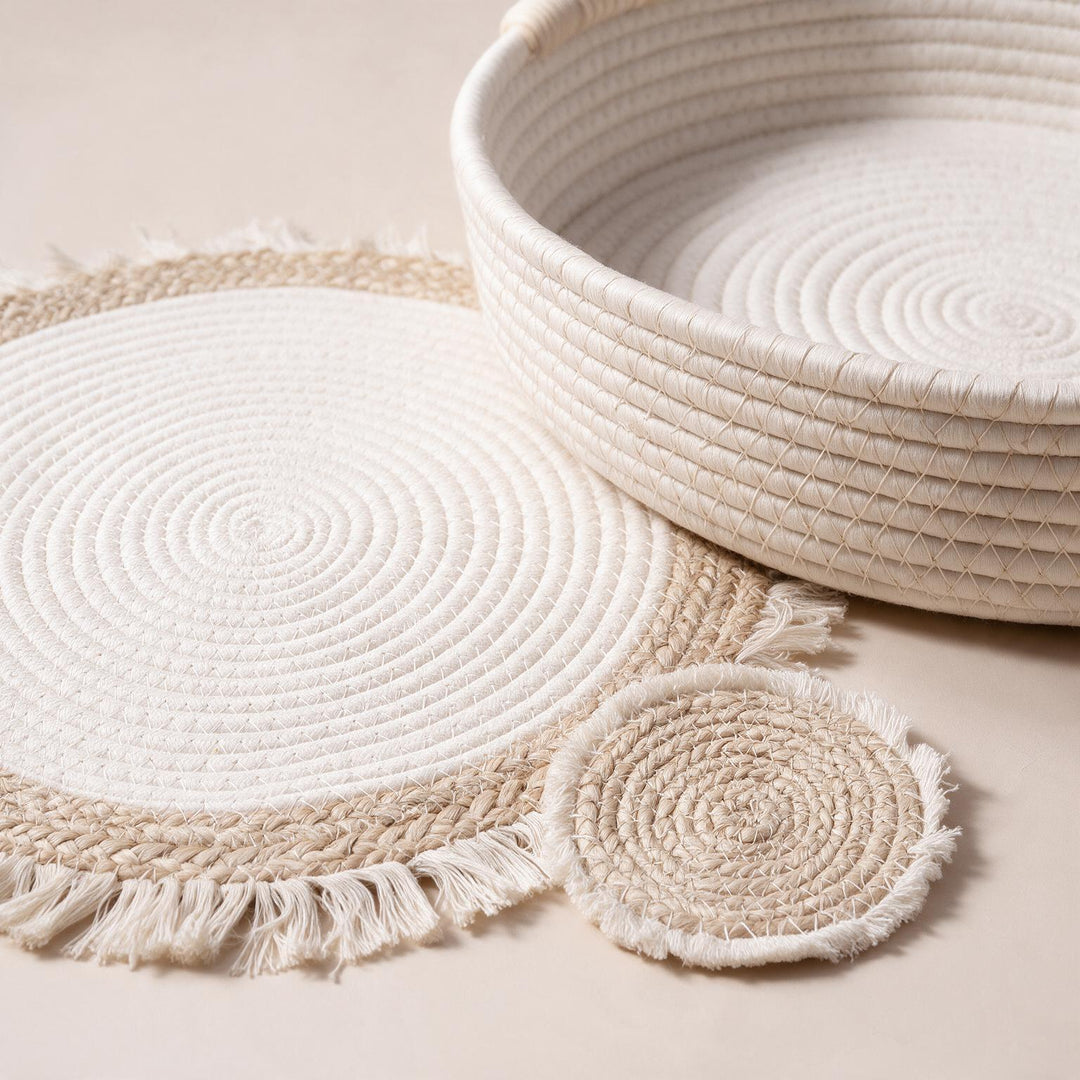 Coaster Table Set close-up detail