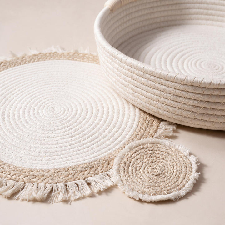 Coaster Table Set close-up detail