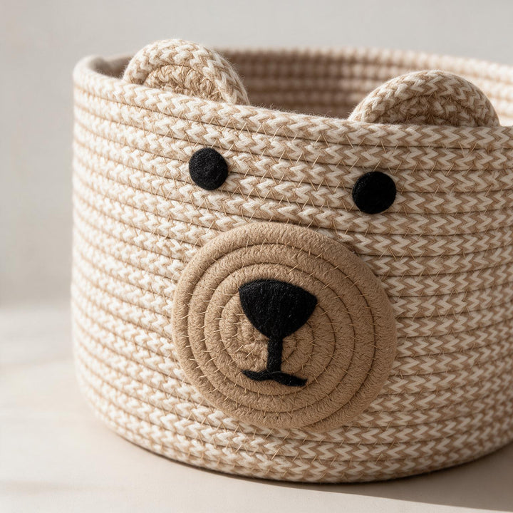 Dream Teddy Basket close-up detail