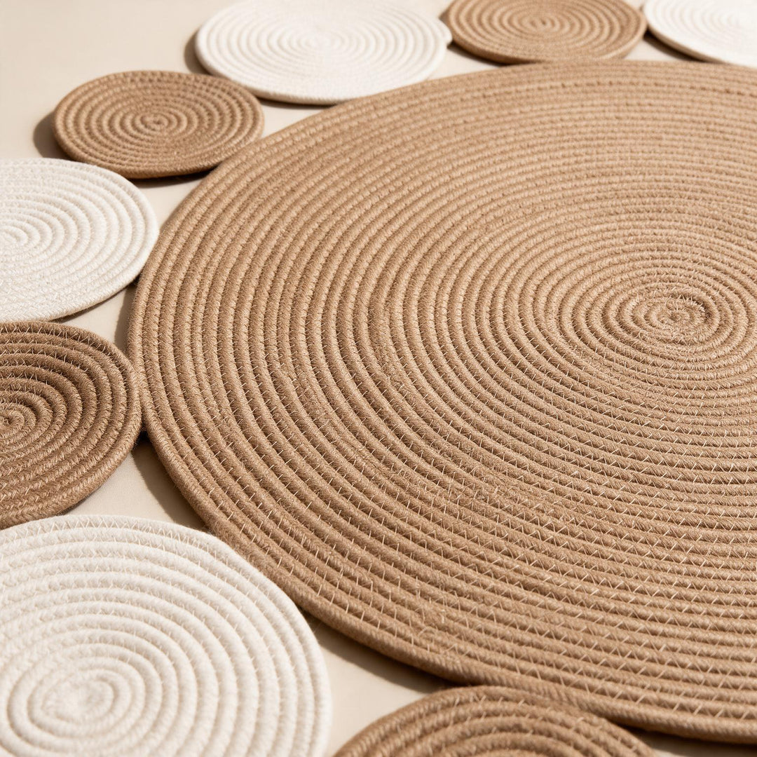 Boho Petal Rug close-up detail