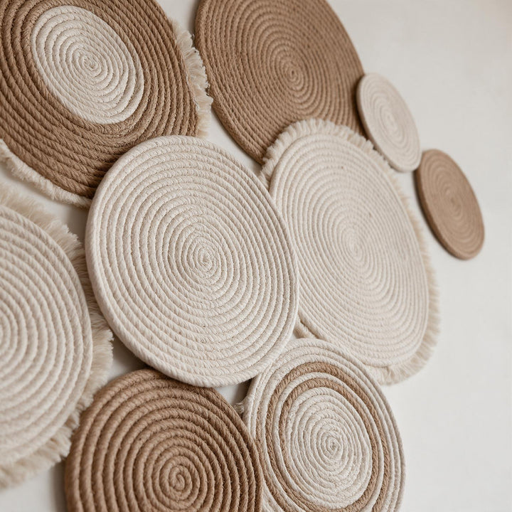 wall coasters close-up detail