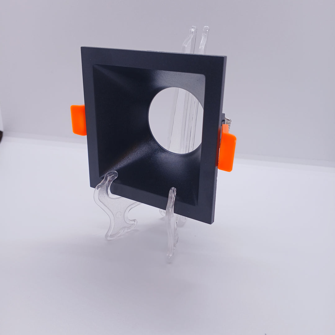 Square Deep Recessed Downlight Frame - plastic