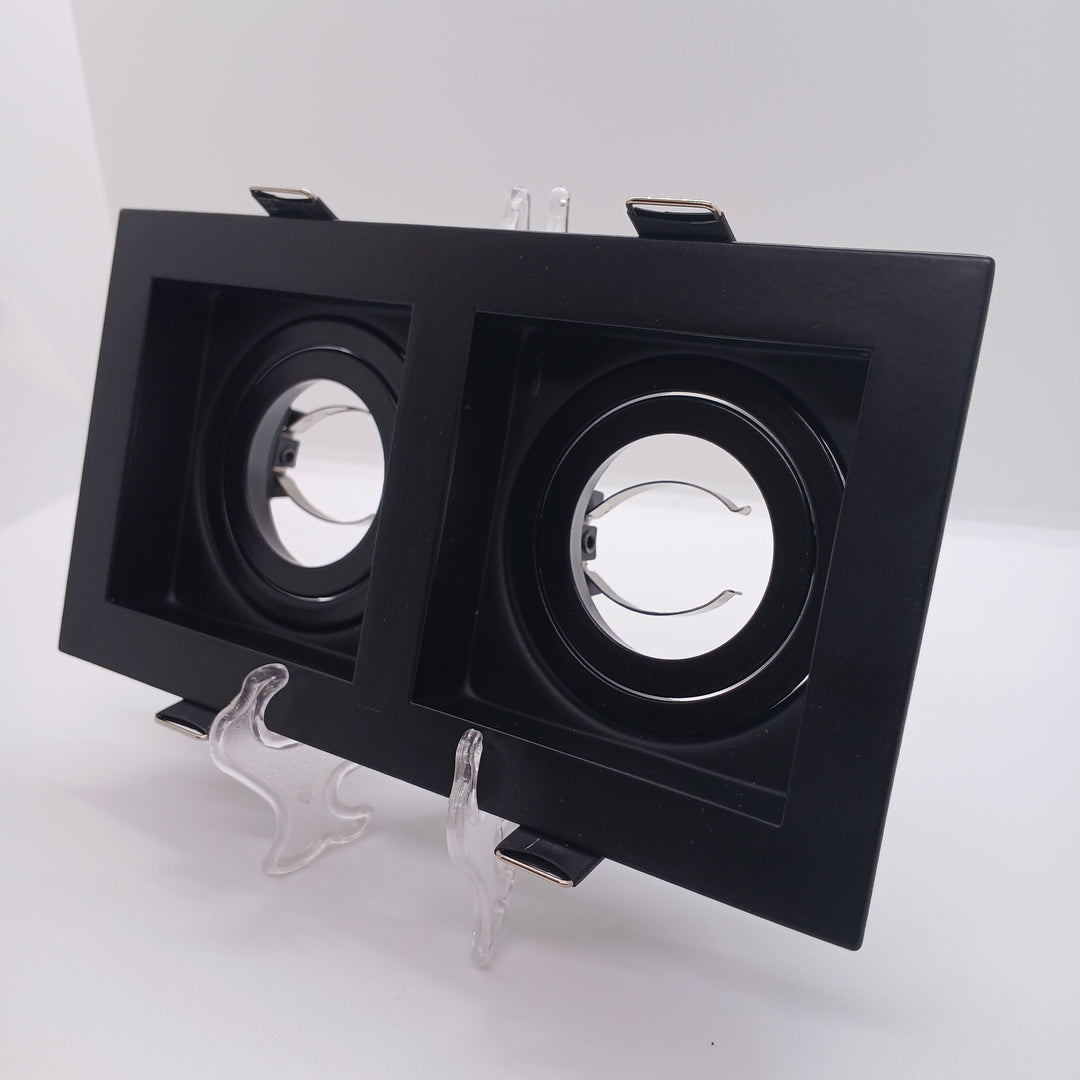 Double Recessed Ceiling Downlight Frame Aluminum