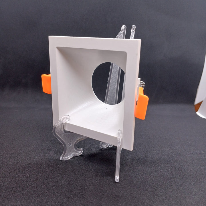Square Deep Recessed Downlight Frame - plastic