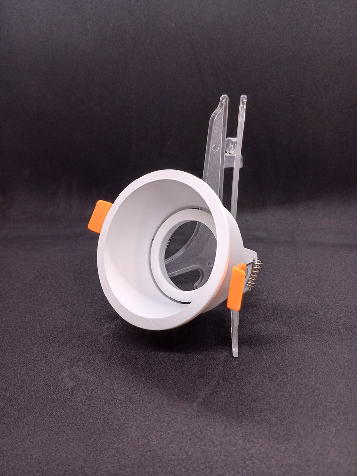 Deep Round Recessed Downlight Frame Set Aluminum