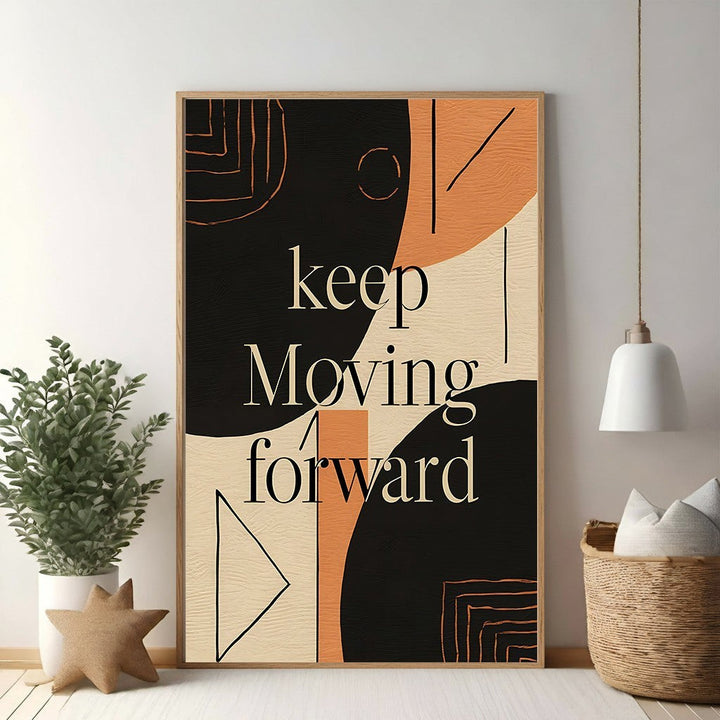 Wadi Home abstract typography wall art with