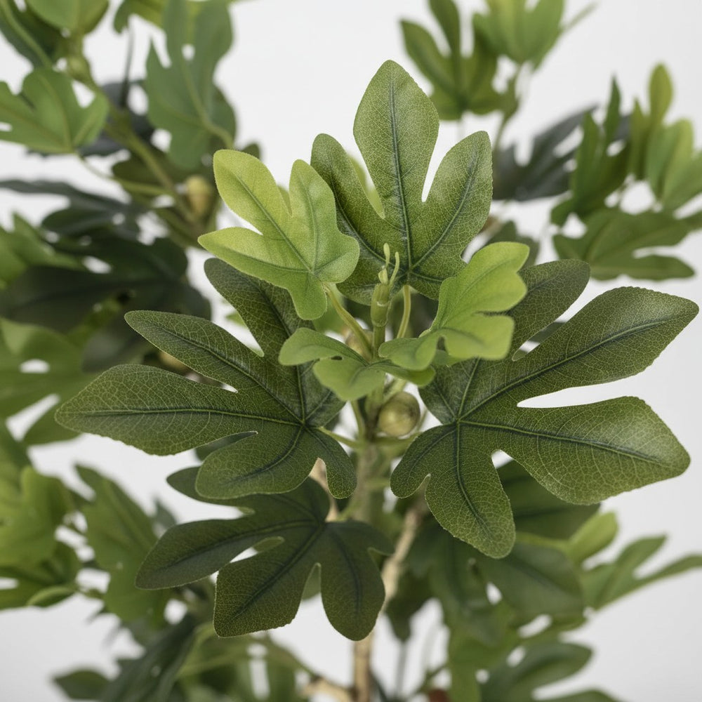 Wadi Home artificial fig tree with lush deep green foliage and intricate leaf detailing for home decor