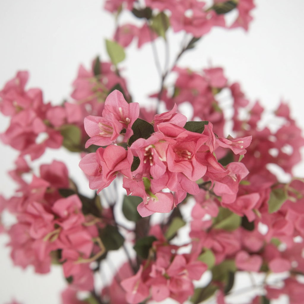 Wadi Home artificial bougainvillea tree with vibrant pink blossoms and green leaves for indoor home decor