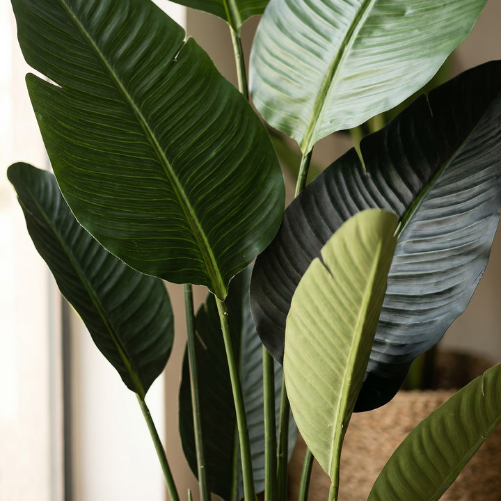 Wadi Home Large Fiddle Leaf Fig Artificial Plant with lush green leaves and realistic veining. Perfect for home decor.