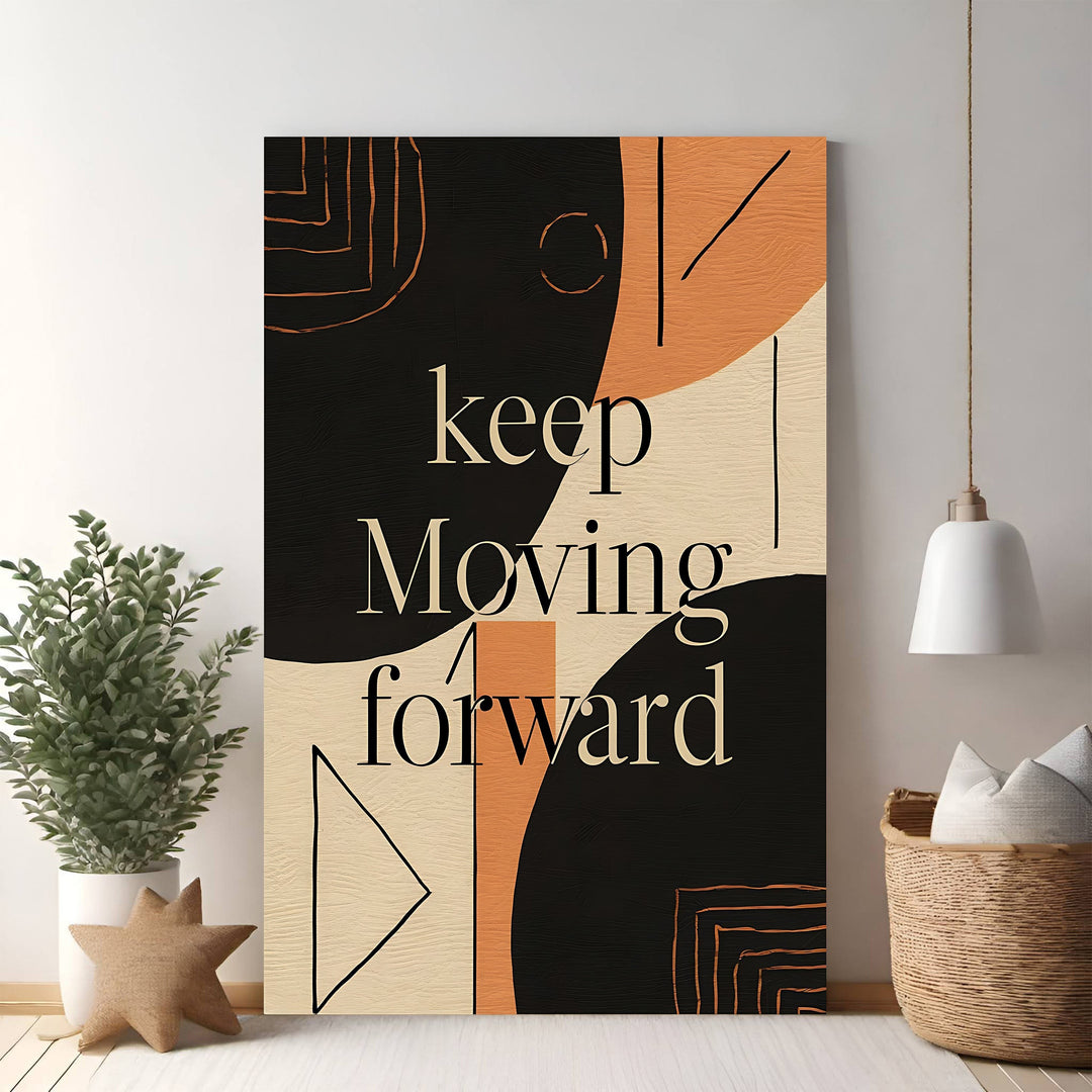 Wadi Home abstract typography wall art with