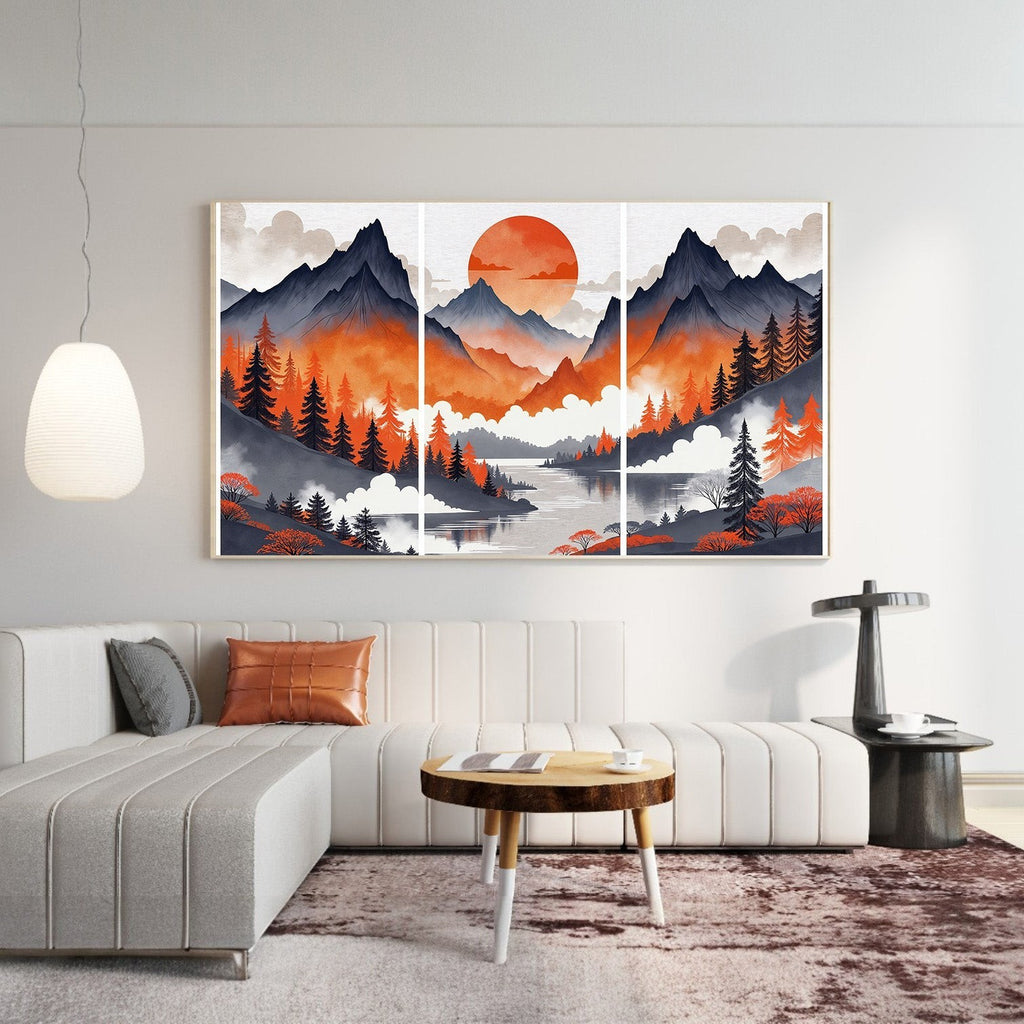 アルチザンハウス ウォールアート C.Jere/GRAVITY wadihome-mountain-sunset-